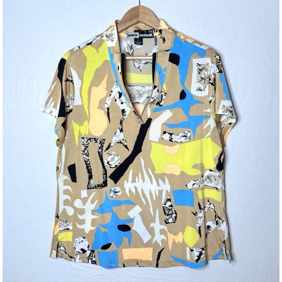 jamie sadock Tops - Jamie‎ Sadock Top Womans XL Short Slv Activewear Pickleball Tennis Stretch